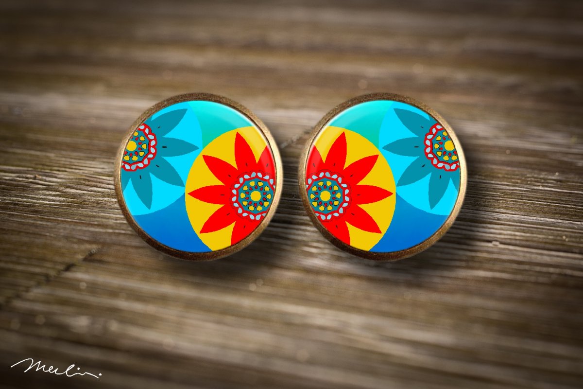 Magical Spring - Kouzelné jaro - Boho - náušnice