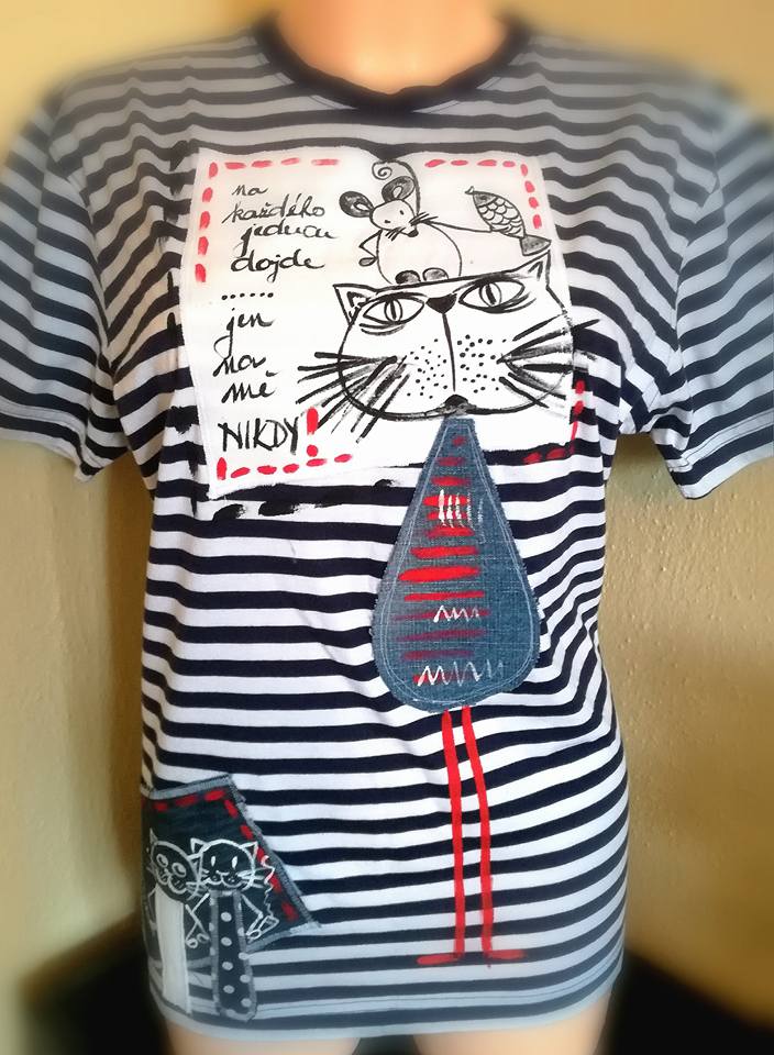 NĚCO PRO KOCOURY - tričko dámské