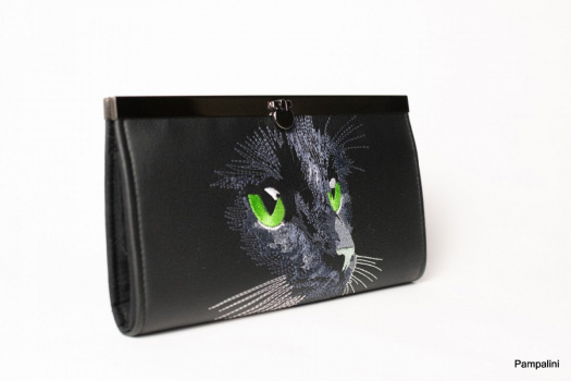 Peněženka s rámečkem - Kočka zelené oči