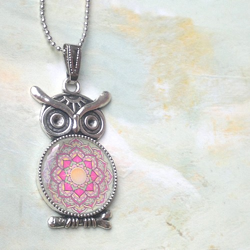 Náhrdelník Mandala - sova