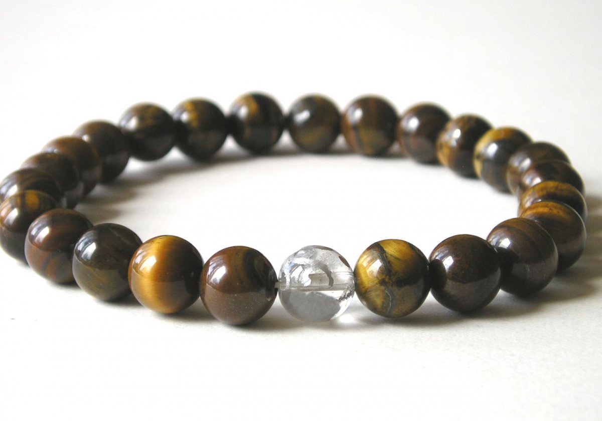 Pánský náramek tygří oko