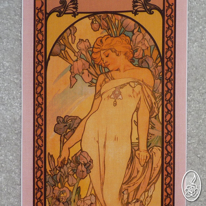 Látkový obraz Alfons Mucha - Kosatec