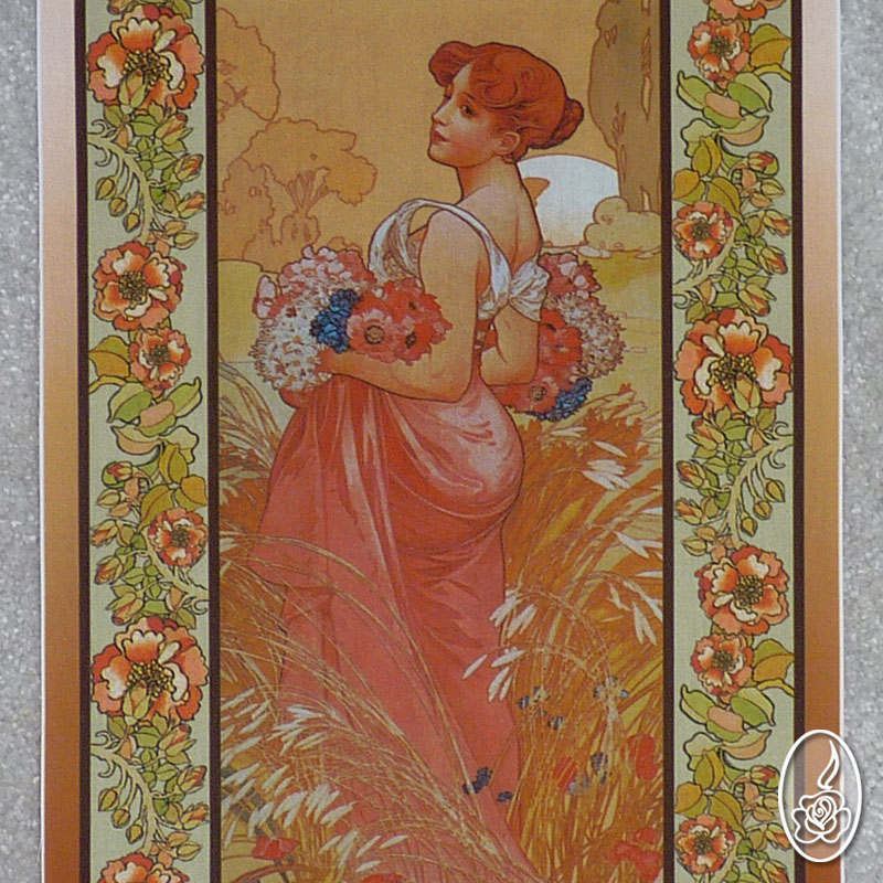 Látkový panel Alfons Mucha - Léto