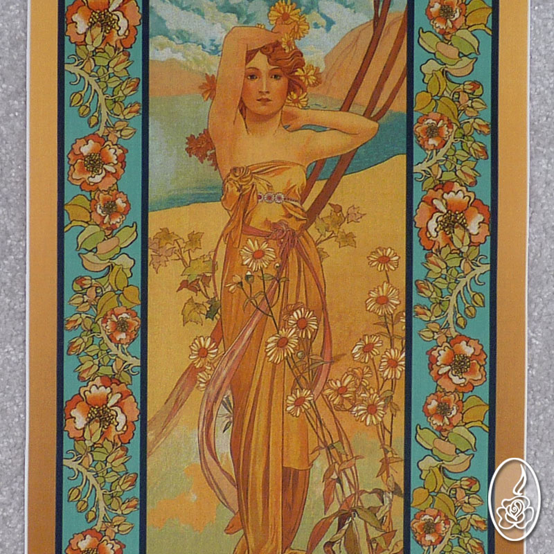 Látkový panel Alfons Mucha - Nádhera dne
