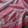 Motýli - růžový hedvábný šátek