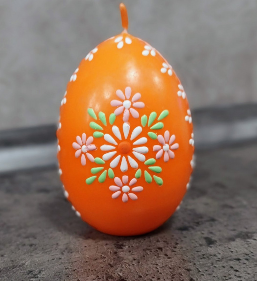 Svíčka ručně zdobená