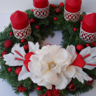 Adventní věnec-barva červená