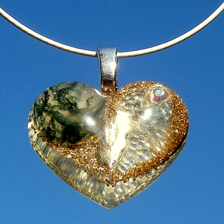 Orgonit *Achát mechový*