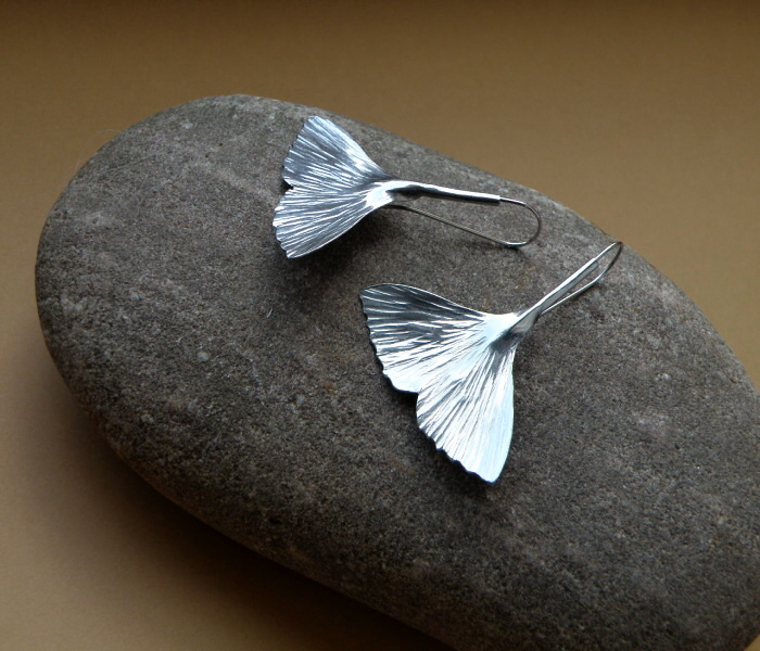 Jinanové naušnice z nerezu - menší