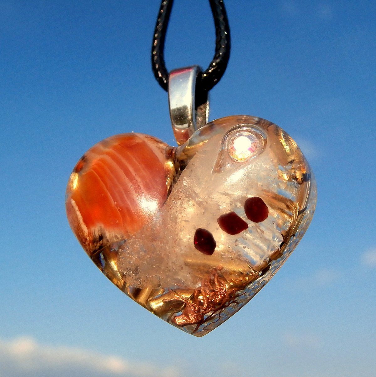 ORGONIT *Karneolové Srdíčko pro ženskost*