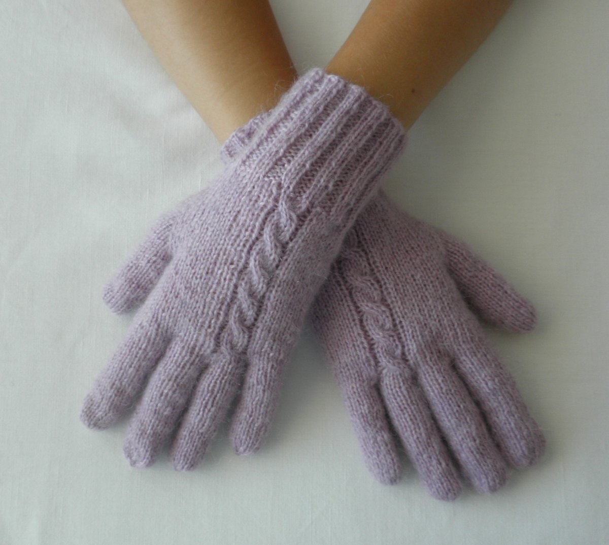 Rukavičky v lila