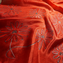 Květiny - hedvábný šátek