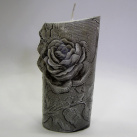 Svíčka z parafínového vosku - archa - Růže
