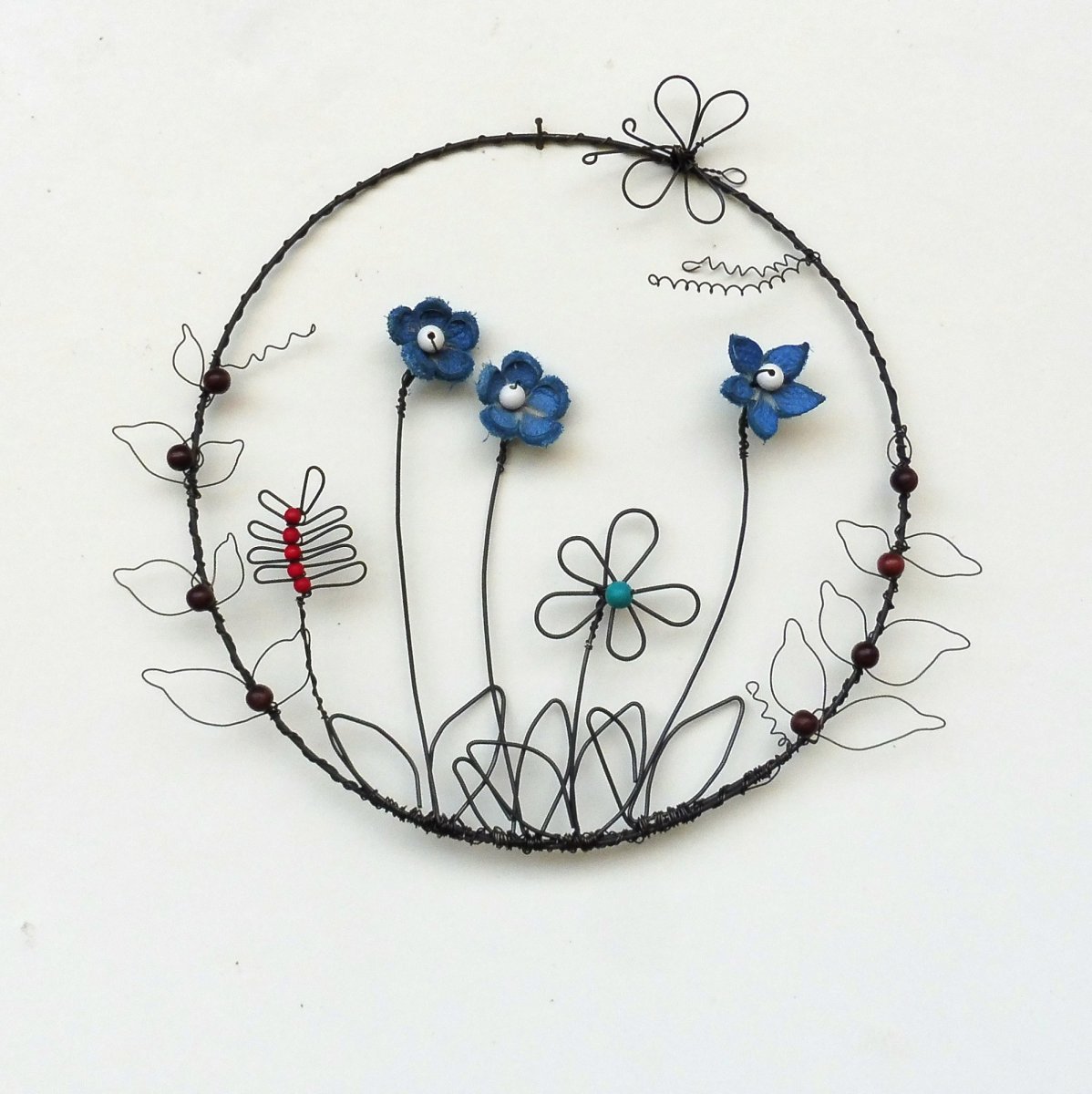 Obrázek s květinami, na dveře, na zeď...