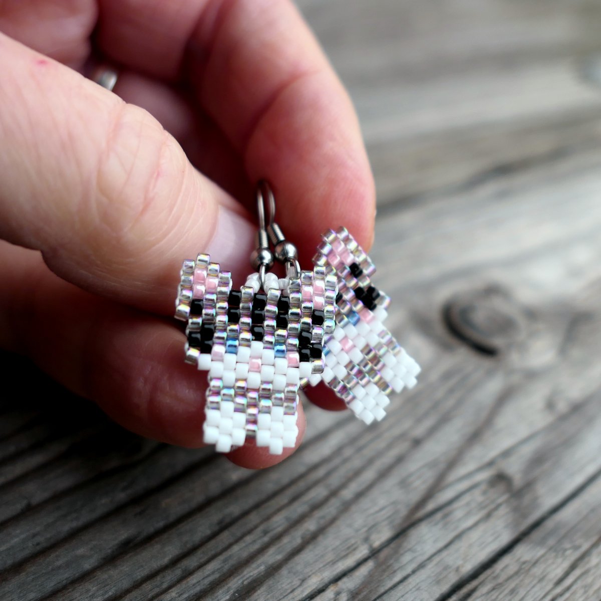 Kočičky - náušničky (nerez)