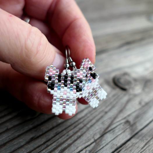 Kočičky - náušničky (nerez)