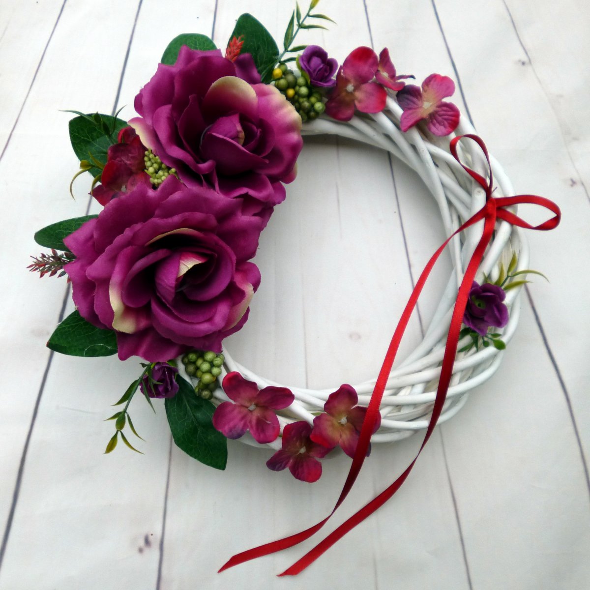 Wild Roses_věnec na dveře