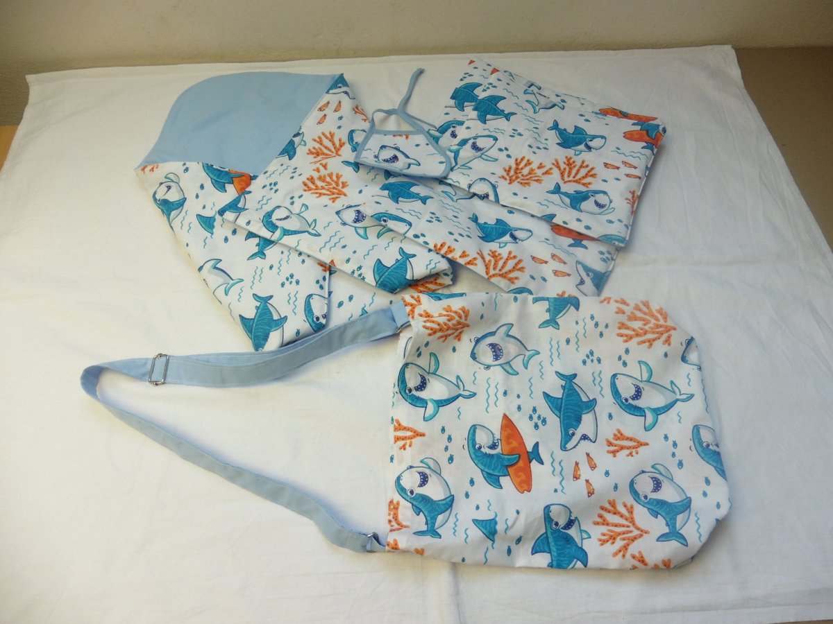 Sada - peřinky, zavinovačka a taštička pro panenky