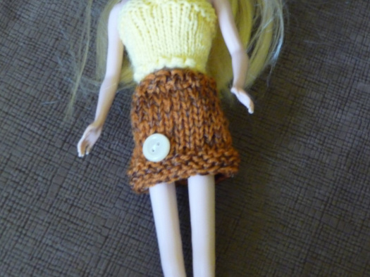 Barbie-Minisukně-hnědá