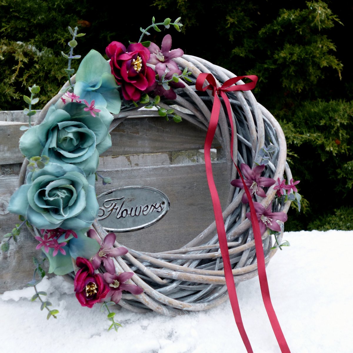 Hodíme se k sobě, miláčku?_věnec na dveře