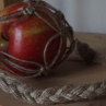 Krmítko pro ptáčky - závěs na jablko