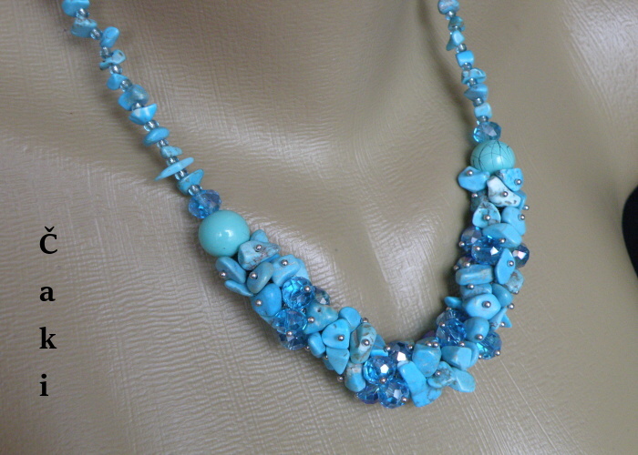 Tyrkenitová souprava - do modra