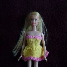 Barbie-Baletka-žluto-růžová