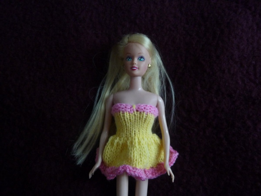 Barbie-Baletka-žluto-růžová