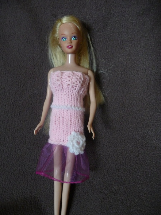 Barbie-Šatičky s organzou-růžové