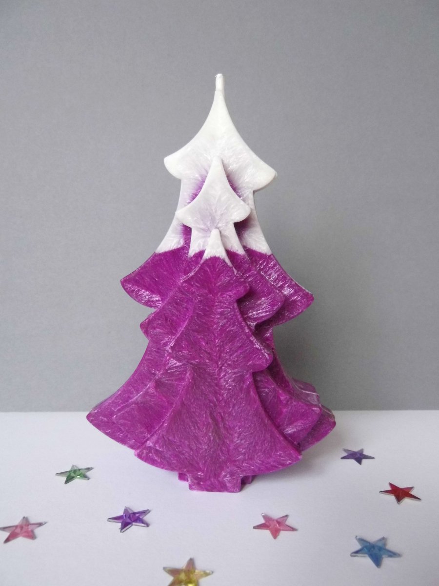 Svíčka - stromeček (violet)