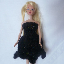 Barbie-Šatičky večerní-černé