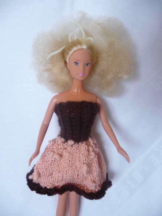 Barbie-Šatičky lososovo-hnědé