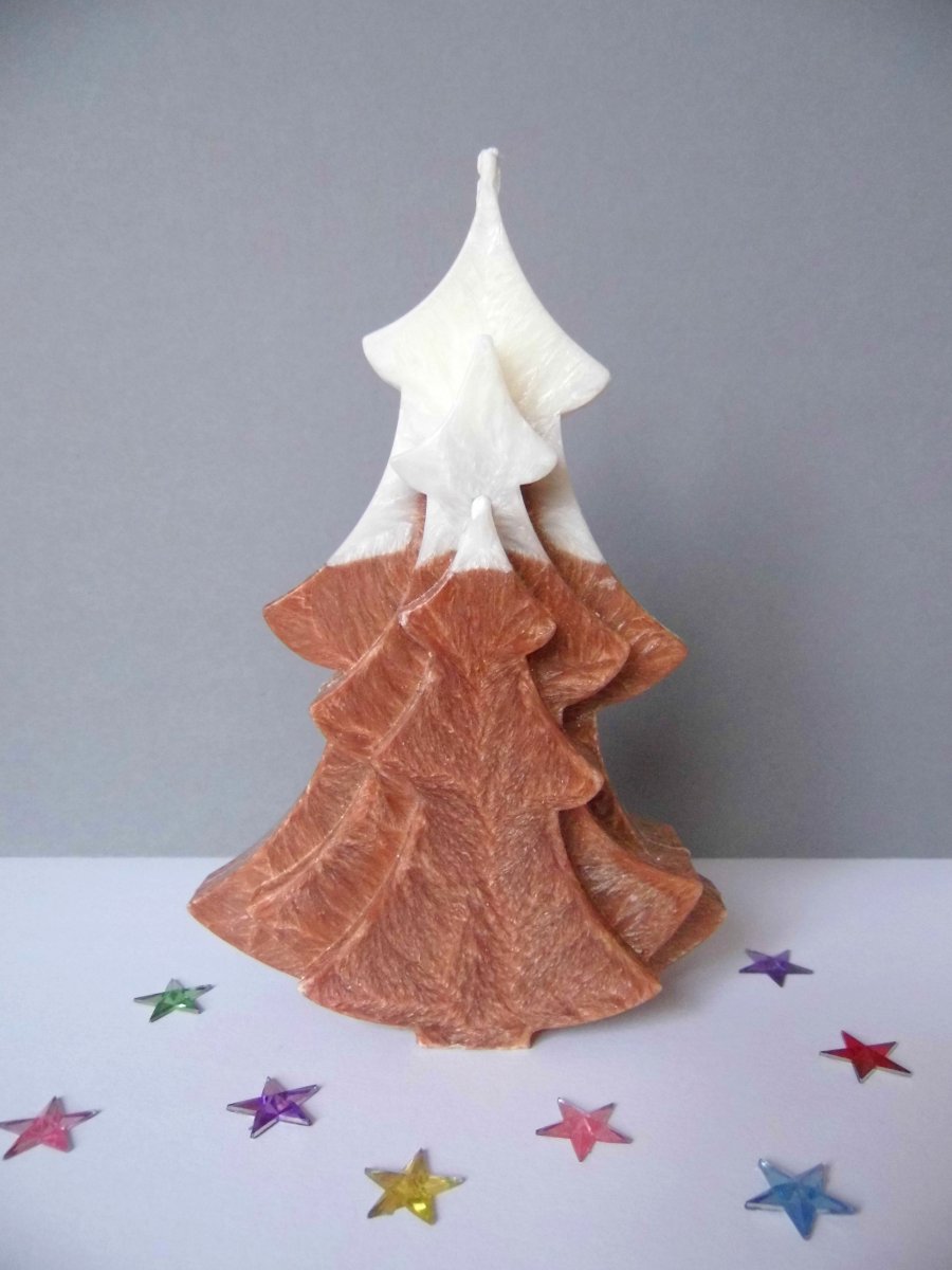 Svíčka - stromeček (hnědá)