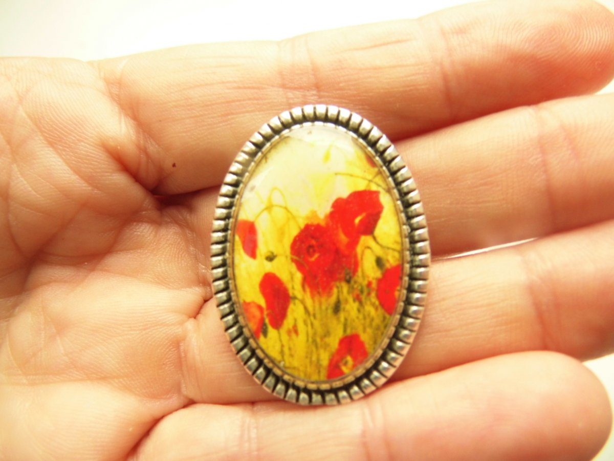 brož - pryskyřice /30x20mm/