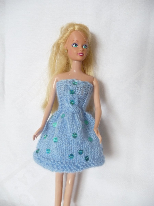 Barbie-Šatičky modré s flitry
