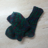Ponožky melírky zelené 37-38