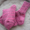 Ponožky melírky růžové 37-38