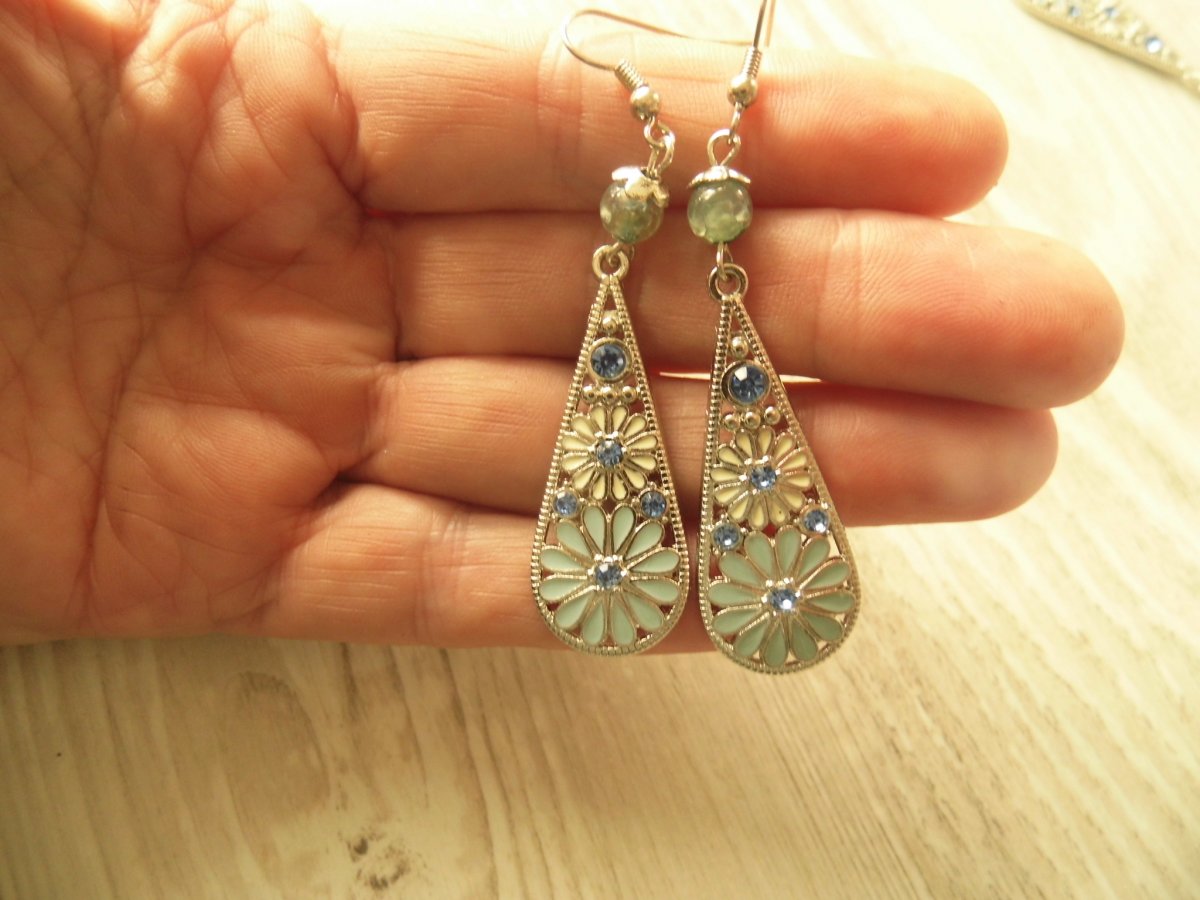 náušnice korálek achátu