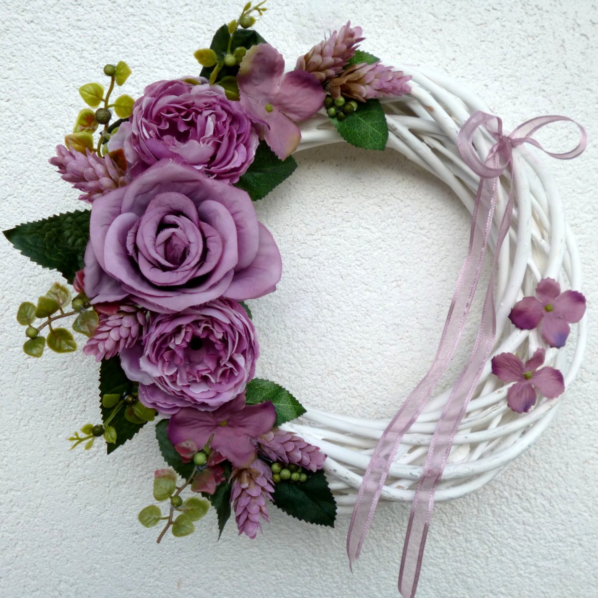 Pro tebe_ růžovofialový věnec 