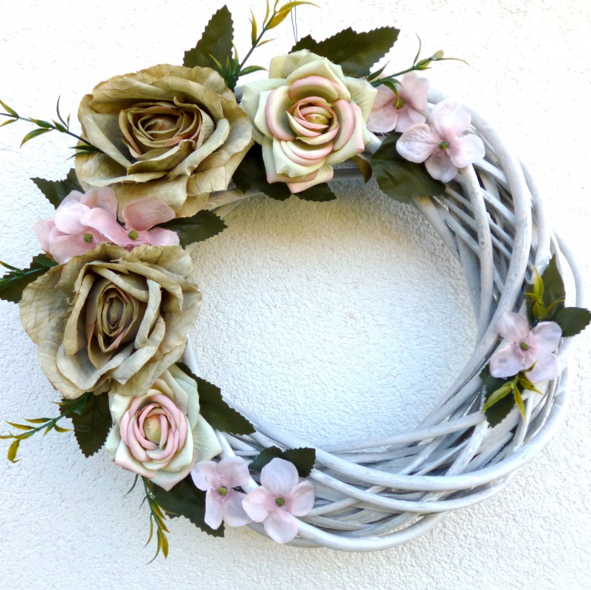 Věnec na dveře_Pastelové ráno