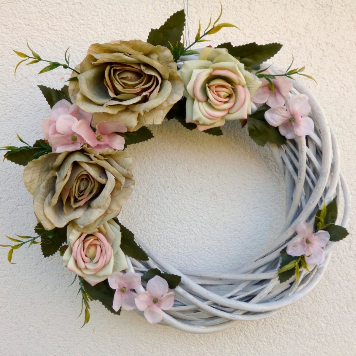 Věnec na dveře_Pastelové ráno