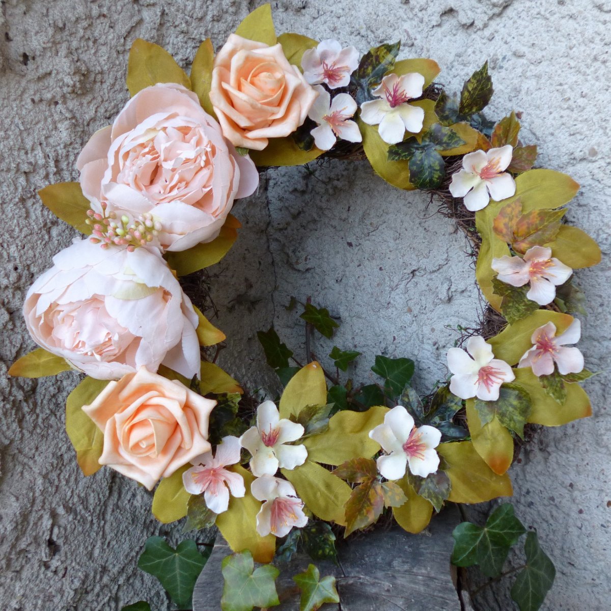 Věnec na dveře_Podívej se, už svítá_35 cm