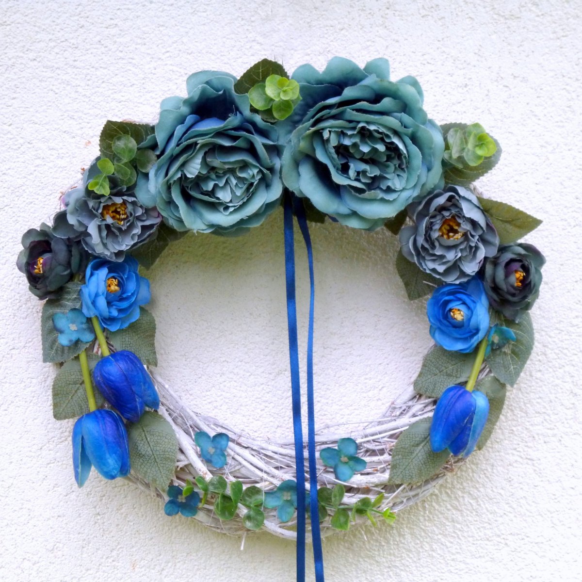 Věnec na dveře_Jeans Love II