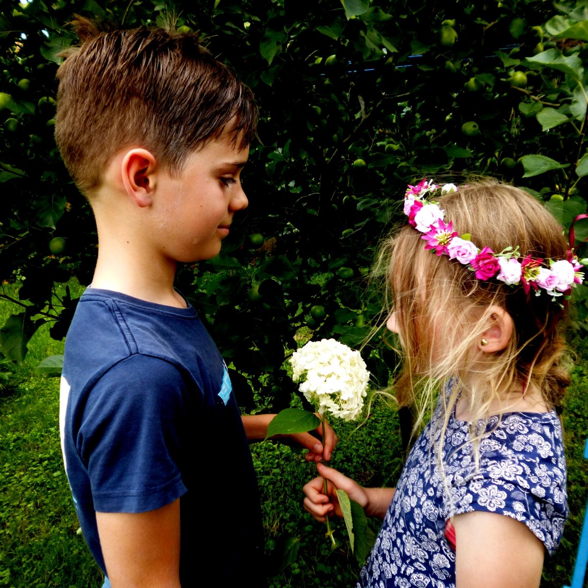 Moje první rande_růžový věneček do vlasů