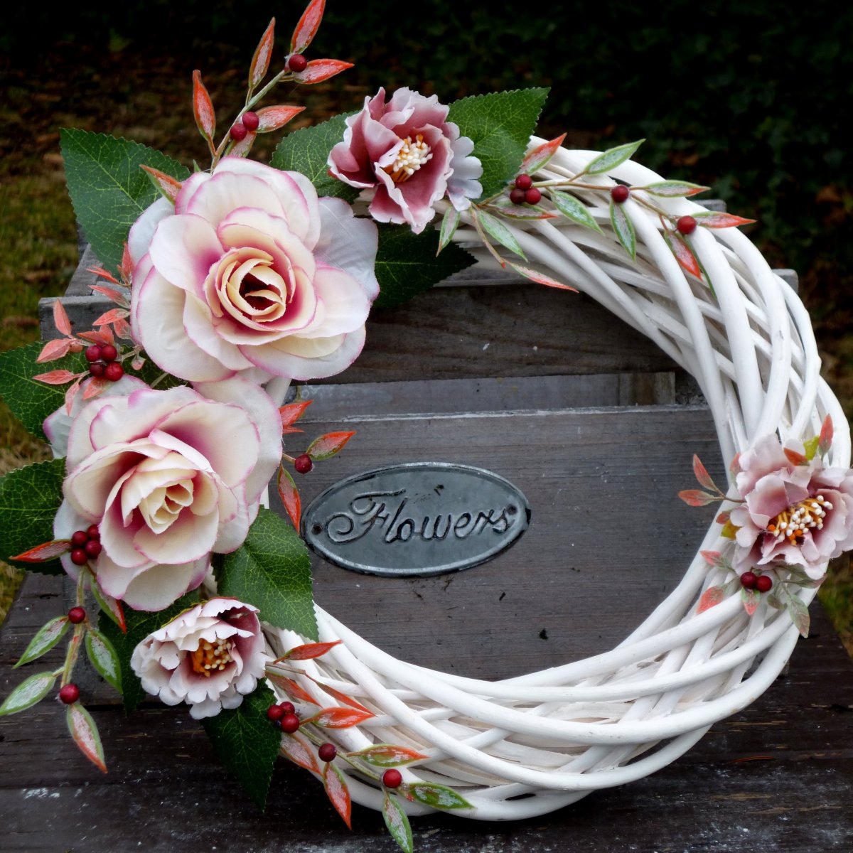 Něžný jarní věnec k Valentýnu