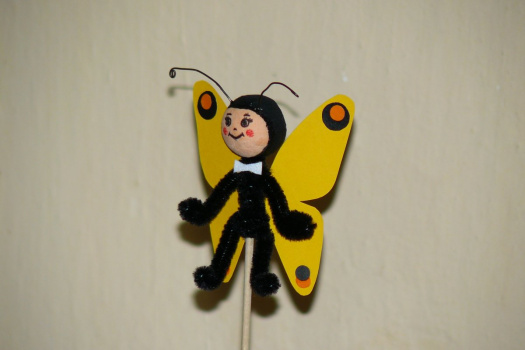 Motýlek zápich (černá - žlutá)