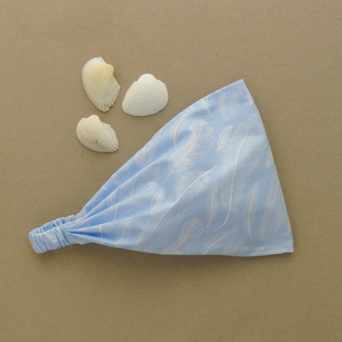 Látková čelenka, šátek -  pírka z nebe