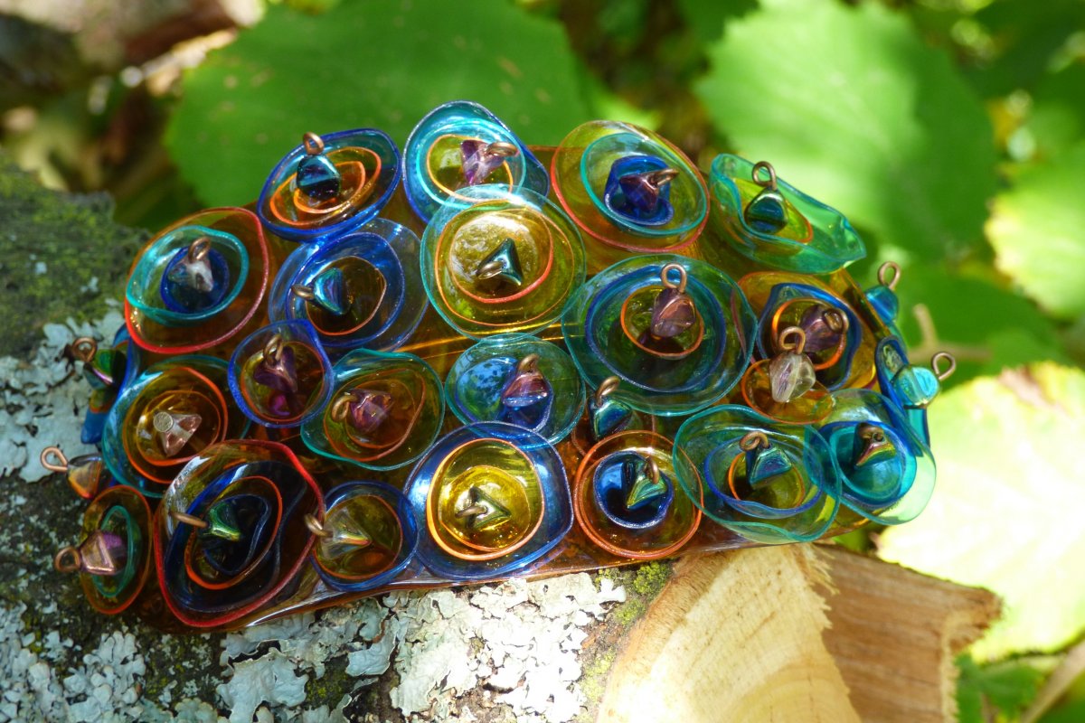 Spona na vlasy - Medová