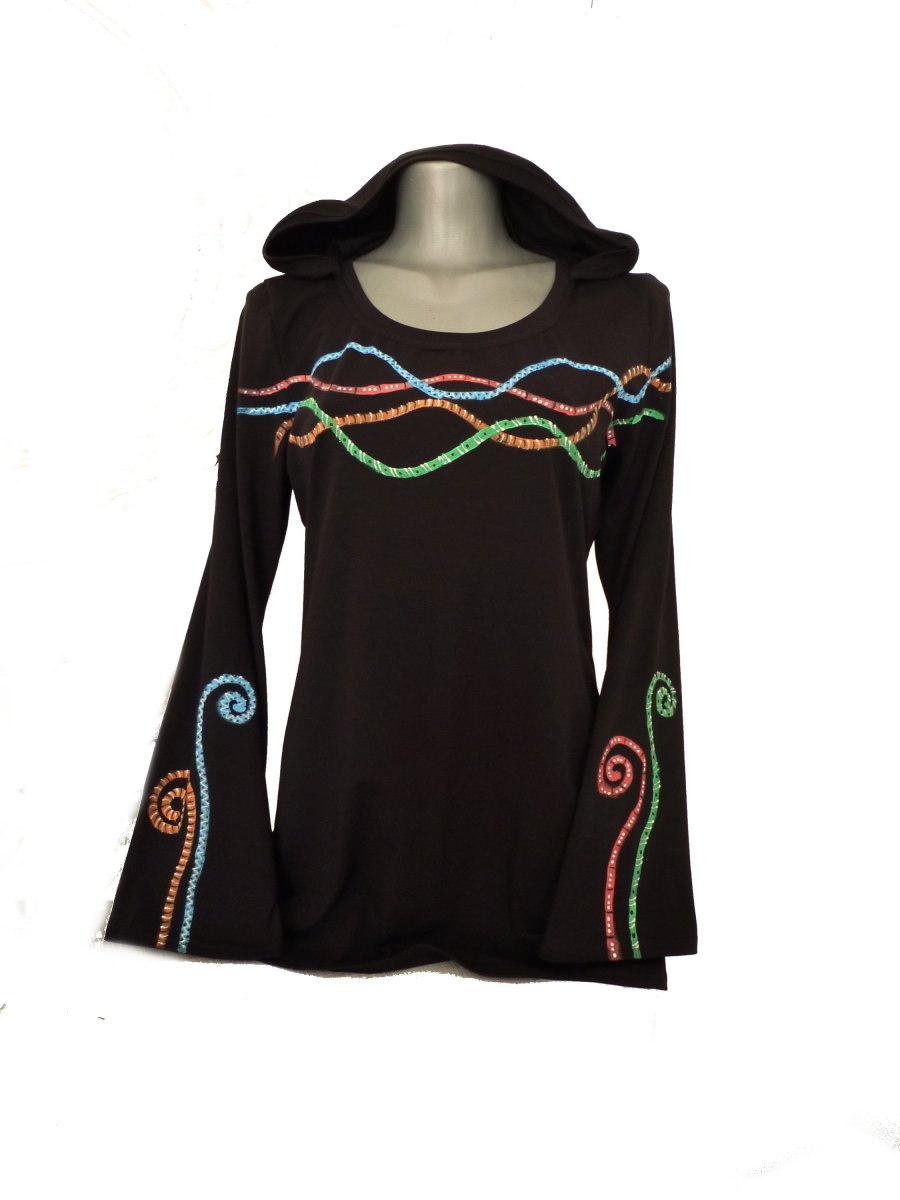 Tunika  s kapucí (cena za vel.2XL  a 3XL)