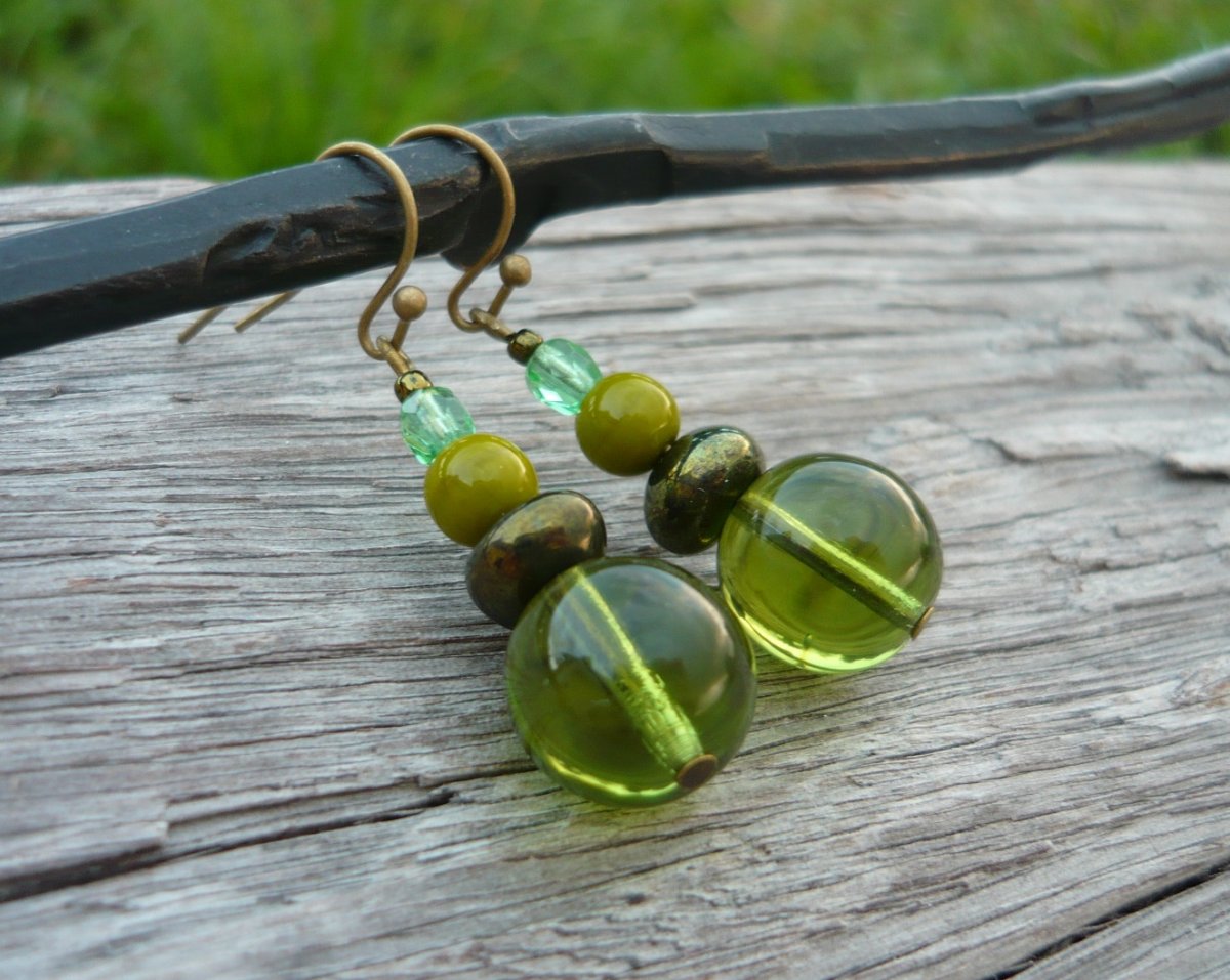 Náušnice Zelený den